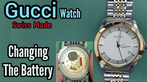 gucci signoria watch battery|Gucci watch battery chart.